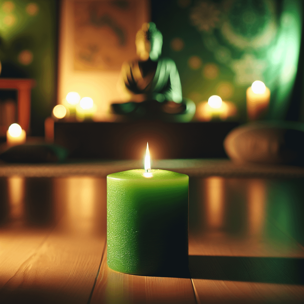 green candle meditation